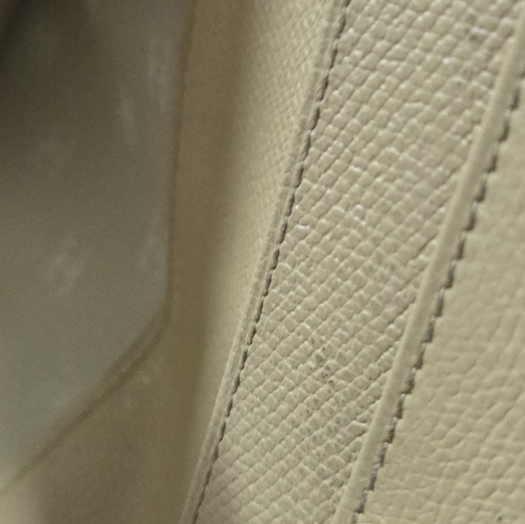 VINTAGE CHANEL LONG WALLET COCO BUTTON YELLOW LEATHER - Picture 10 of 13